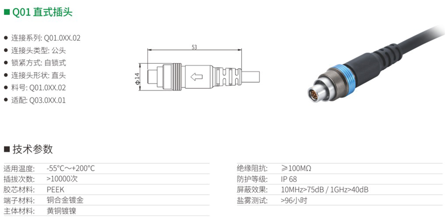 Q01直式插头